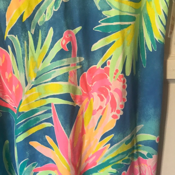 SOLD-Lilly Pulitzer flamingo 🦩 bennet blue dress - Picture 2 of 10